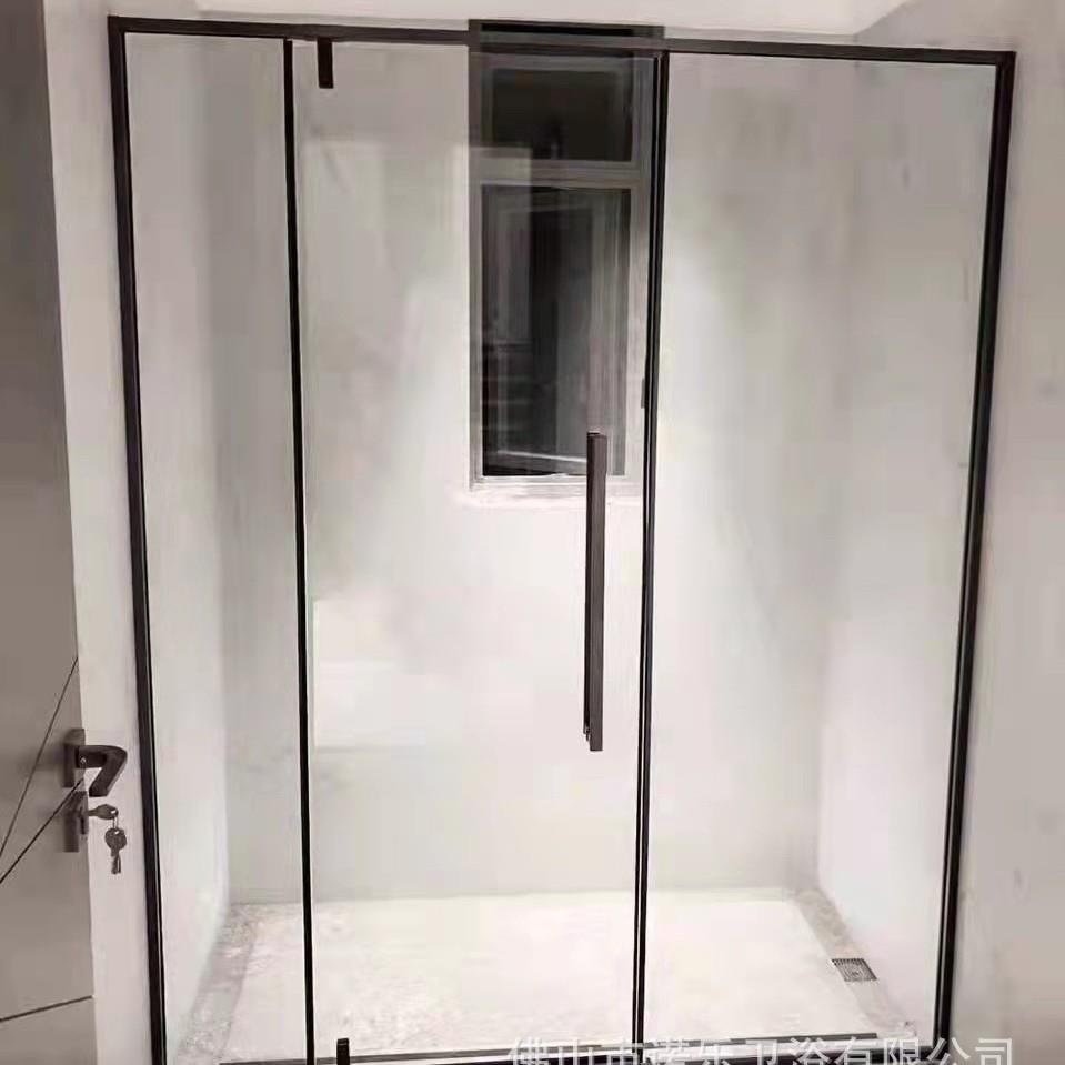 酒店公寓宾馆批量工程卫生间隔断干湿分离洗澡间防水钢化玻璃屏风