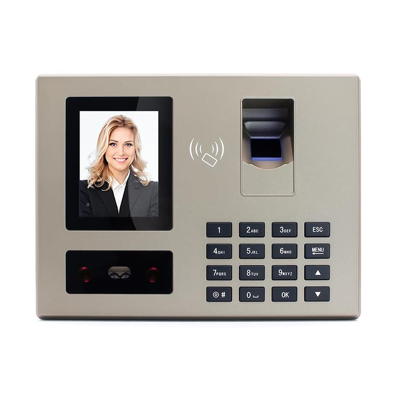 打FA30H指纹外人脸识考勤机25种语显示联网门中文带门禁卡刷脸卡