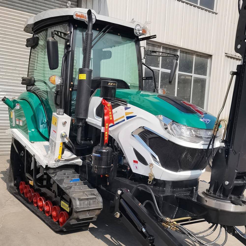 水稻田履带式旋耕机大型果园除草开沟机多功能农用推土机