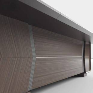 会议桌简约现代轻奢大型长条长方形开会办公桌长桌会议室桌椅组合