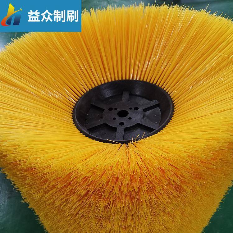 环卫刷刷毛凹凸型除雪刷片塑料钢丝混合清雪毛刷