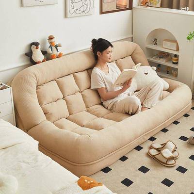 人类狗窝懒人沙发可躺可睡双人折叠沙发床单人榻榻米巨大加厚靠背