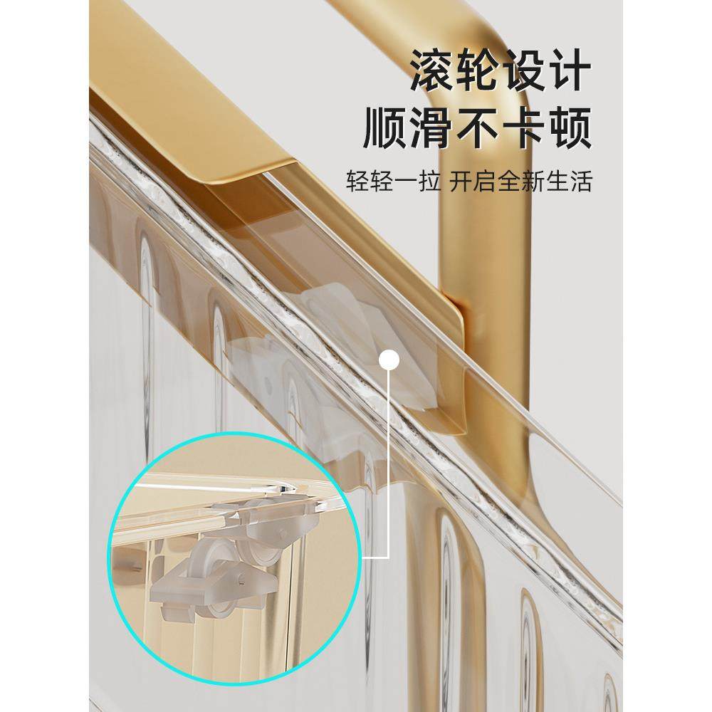 A6L轻奢厨房橱柜子下水槽分层抽拉式置物架水池下水道拉篮抽屉收,厨房/烹饪用具,抹布架/厨房清洁收纳架,淘宝优惠券,粉丝福利购,淘宝优惠卷