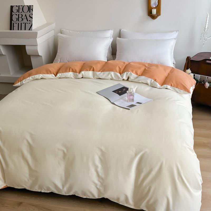 100全棉磨毛被套单件229x230纯棉简约被罩220x250x230被单248x248