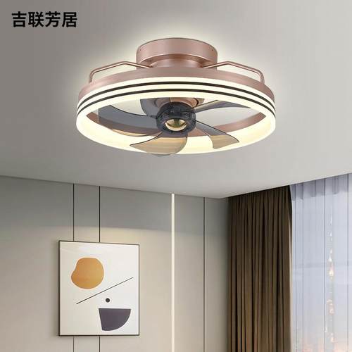 现代简约家用客厅风扇灯卧室亚克力LED吸顶吊扇灯跨境货源风扇灯