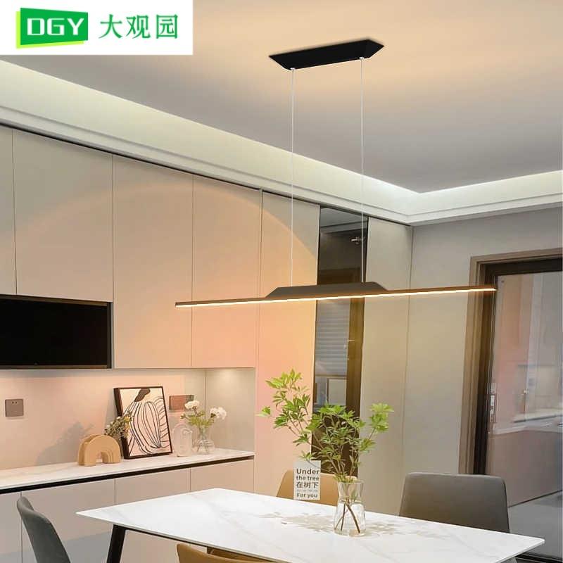 餐厅吊灯现代简约灯具吧台餐桌时尚长条灯ins北欧极简饭厅餐厅灯