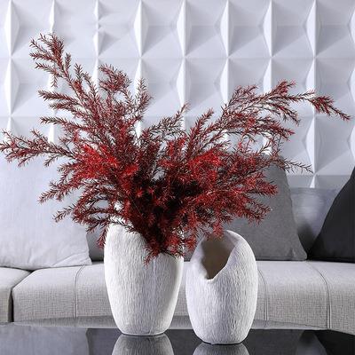 现代简约陶瓷创意花瓶摆件样板房售楼处酒店家具城家居客厅软装