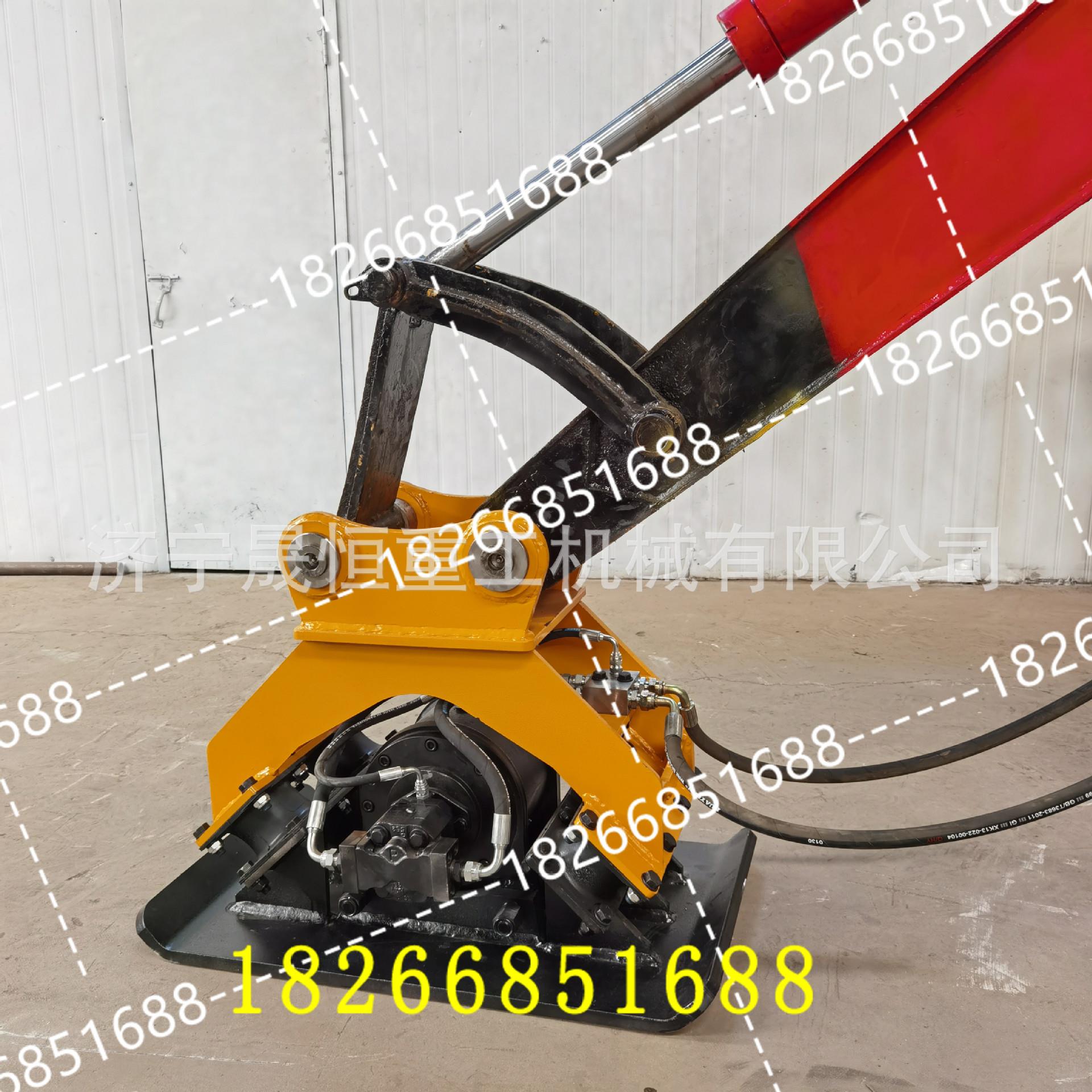 挖机设备基堤坝夯实设备挖机夯实器振动打夯机平板震动夯 有货