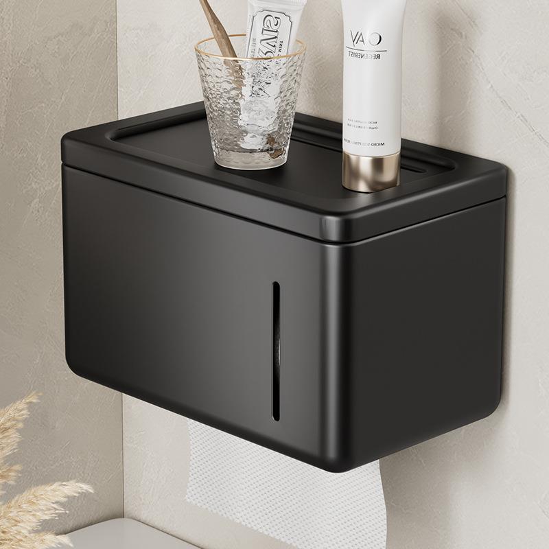 卫生间厕纸盒免打孔防水壁挂式厕所卷纸架纸巾抽纸盒卫生纸置物架