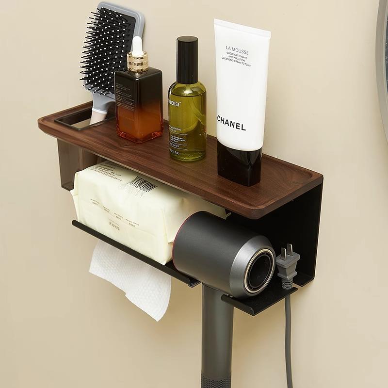 胡桃木卫生间纸巾盒厕所抽纸盒洗手间卫生纸置物架铝合金厕纸盒