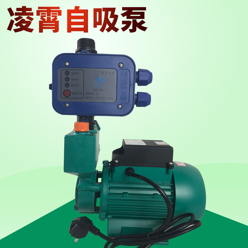 广东凌霄自吸泵1ZDB35 45 65型220V家用增压泵 清水泵 高扬程水泵