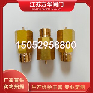 氮氩氧气瓶保压阀门充装转接头过渡充气G5/8内丝外丝带顶针20MPa