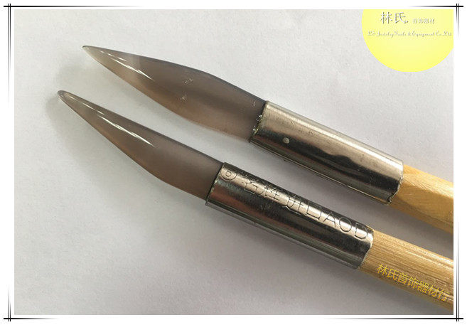 木柄玛瑙刀 玛瑙抛光压光笔 金银抛光打磨玛瑙刮刀 首饰打金工具