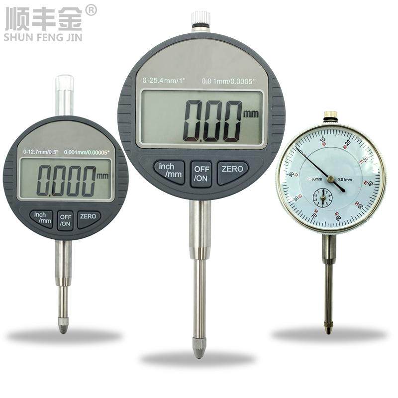 数显百分表千分表头0-10 12.7 25mm精度0.001电子指示表高度规计