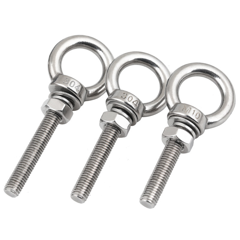 304不锈钢加长吊环螺丝螺母平垫弹垫套装组合超长带环螺栓穿墙杆,搬运/仓储/物流设备,其他起重搬运设备,淘宝优惠券,粉丝福利购,淘宝优惠卷