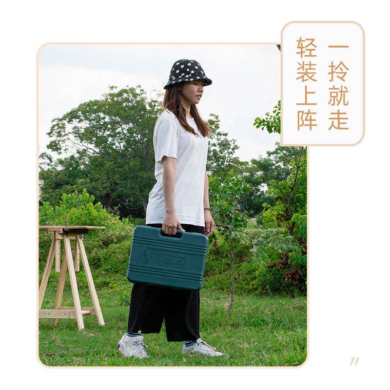 现货工具箱烧烤炉套装烧烤箱全套折叠烧烤夹刷子调味瓶烧烤架车载
