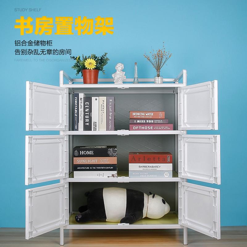 不锈碗柜厨功房钢橱柜简易多能塑料门茶水柜收纳柜放置物柜子储物