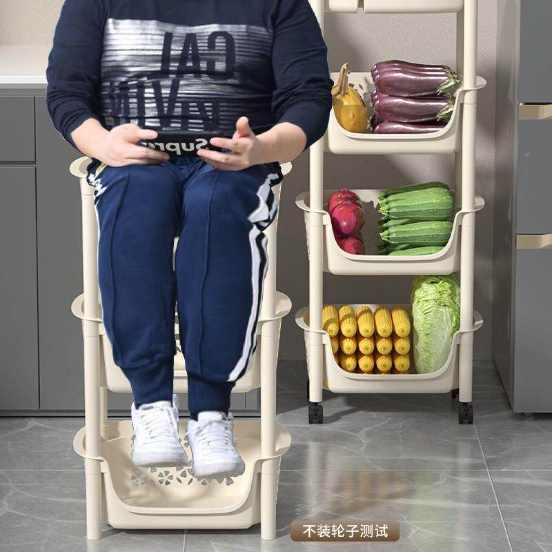 房物架落地子多层果蔬菜架厨子用品菜篮储菜筐收纳置AL100169家用