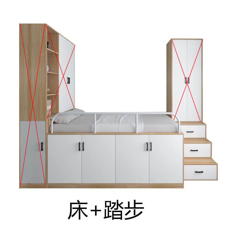 实榻榻床米柜体省木空间楼梯床靠见详情墙衣柜Y*可订儿童床半一高