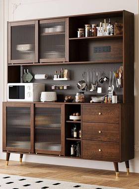 家用新中式储代物柜现简约储柜餐厅高柜茶物靠水柜实JUR木餐边柜