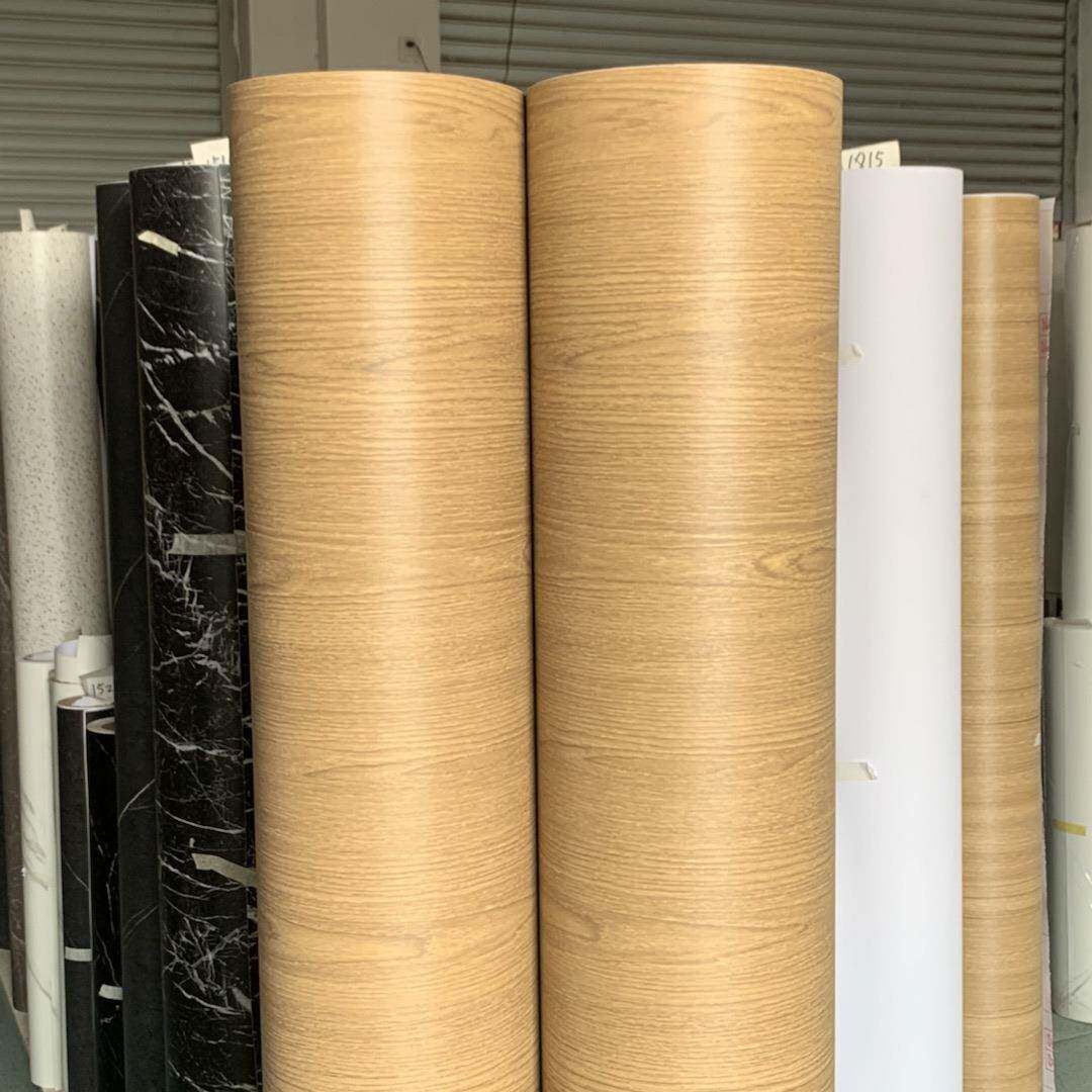 纸加做旧原木自纹粘墙壁纸展厅装饰贴907膜厚翻新贴纸波音软片