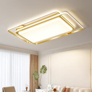 客厅灯大主266尺寸长方形吸顶灯现代简约大直径前100cm2米会台议