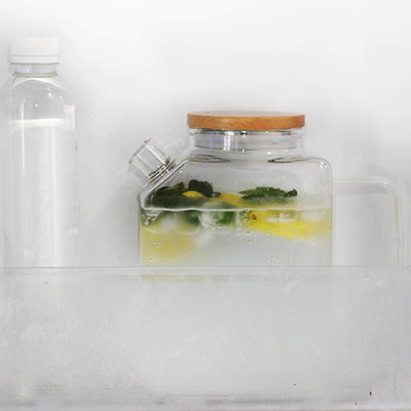 水冷水壶璃WTO壶耐高温玻璃大高容量冷藏颜值凉玻水壶冰开箱家用