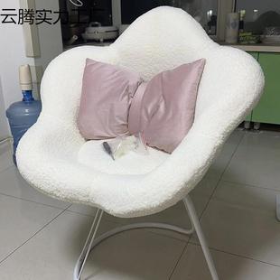 风花瓣靠椅子网红化OAB妆椅生卧室梳妆台凳子轻女奢奶油旋转化背