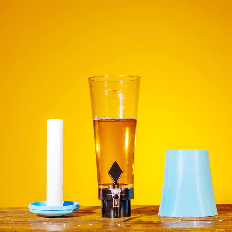 餐厅商用塑酒果汁分发器酒吧啤塔酒炮含P17冰管具料啤酒分配器扎