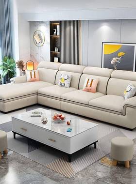 2025沙发现大代简约客布艺沙发小户型公寓组猫合爪科技厅布沙DVM
