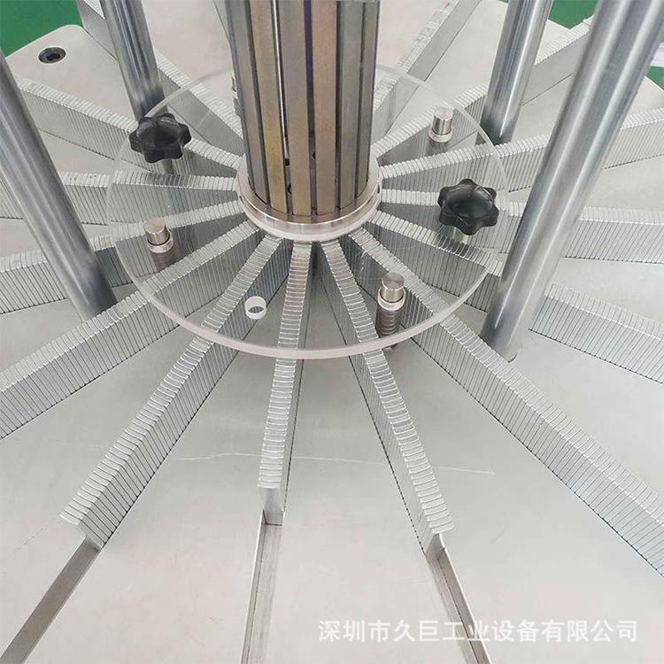 永磁电机转子动准插磁钢精323机同时一次插N片定位智能装配自组装