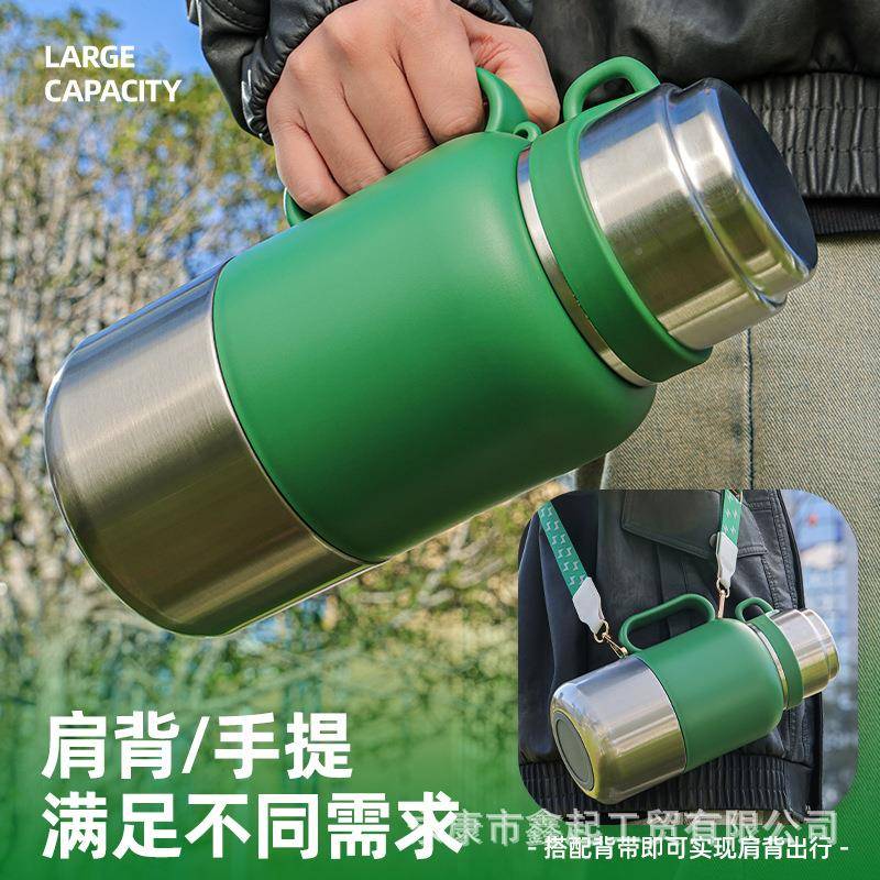 跨手916境316便不锈钢大量保温壶携提运动水壶户外容旅行壶泡茶壶