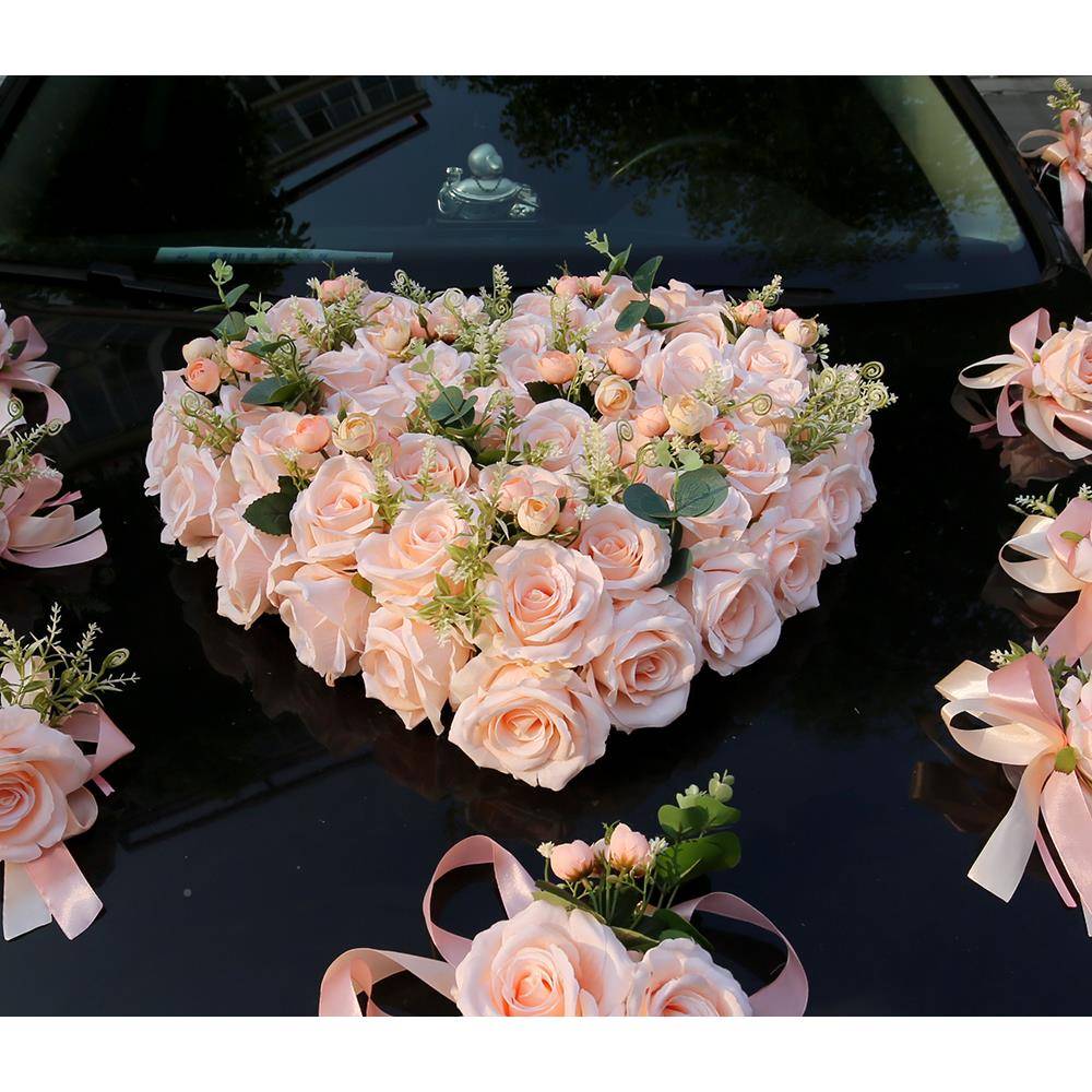 婚车花装布饰主饰婚车拉10264120花结婚车花车花婚车装车头花队绒