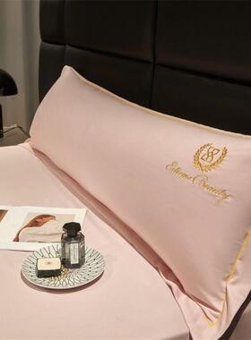 新款1长00长绒棉MXX纯棉双人枕加床枕芯套轻奢酒套店纯色全棉枕头