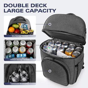 马逊销双保层午餐包水果YBN-2562亚热保鲜冰包冰镇啤酒冷藏包前开