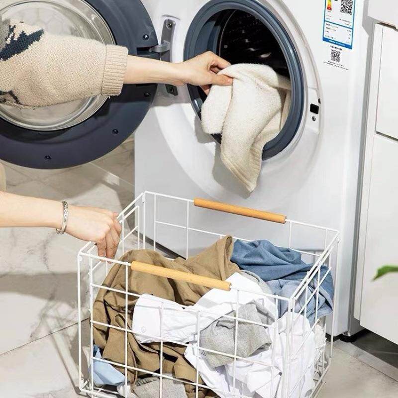 双脏层衣篮家移用物架浴室可动放脏原盈工厂衣置服收纳筐蓝脏衣篓