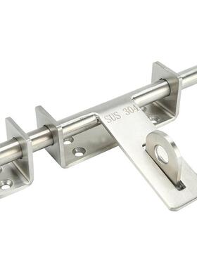 O加Q5M3门04不锈钢插销厚门栓防盗户外闩门明装挂锁MY085木扣锁老