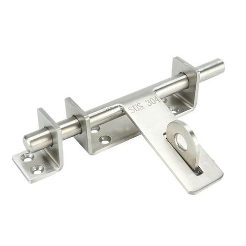 O加Q5M3门04不锈钢插销厚门栓防盗户外闩门明装挂锁MY085木扣锁老