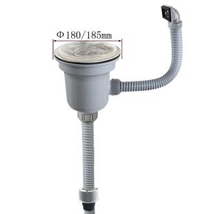 天水槽配件单槽下水套装式超大下水器180大口径下力水Z67006Z6006