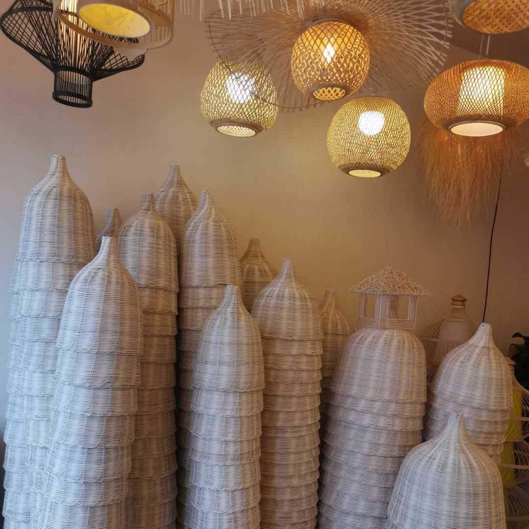 东南创意编吊灯民宿式装饰氛围led竹编吊灯复古中藤藤艺亚013餐吊,家装灯饰光源,智能吊灯,淘宝优惠券,粉丝福利购,淘宝优惠卷