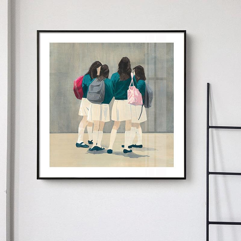 蒂姆饰埃众特尔小客厅装组合挂画沙发背景样画板房油画设计蒂姆埃