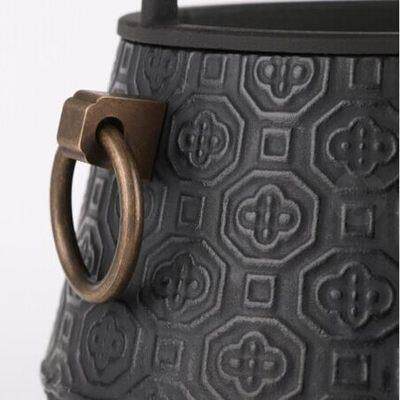 座家铜环铜扣铁壶生厂铁壶风炉茶碳炉铸铁碳炉壶碳炉茶具煮茶手工