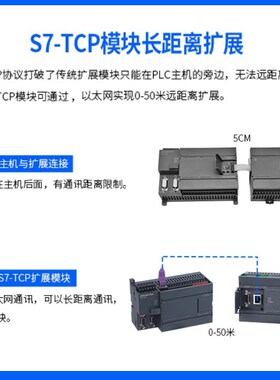 S7 TCP远程分布式IO模块Smart200/1200PLC以太网MODBUS开关量扩展