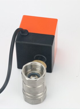 微型AC220V电动球阀电动二通水控阀电动阀开水阀不锈钢DC12VDC24V