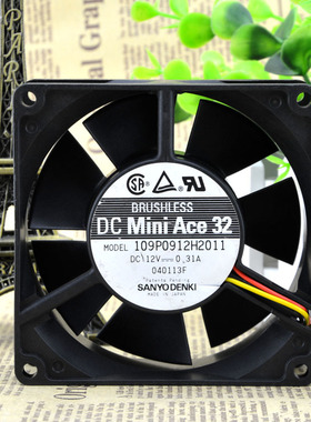 原装正品山洋 109P0912H2011 9032 9CM 12V 0.31A 风扇