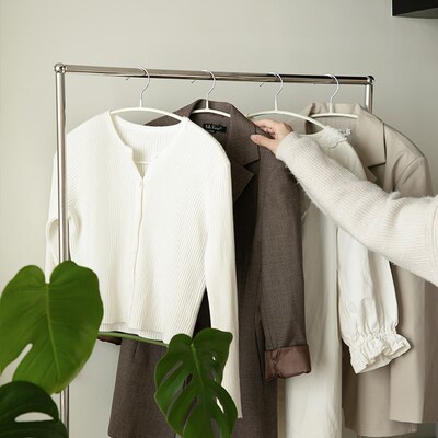 【UnicaFurn】移动挂衣架小户型卧室ins简约不锈钢落地收纳衣帽架