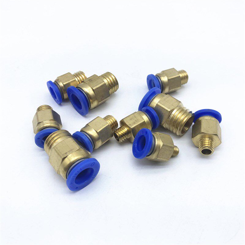 模具气动快速接头公制螺纹粗牙气管PC4/6-M5PC8-M6/M8/M10M12M16