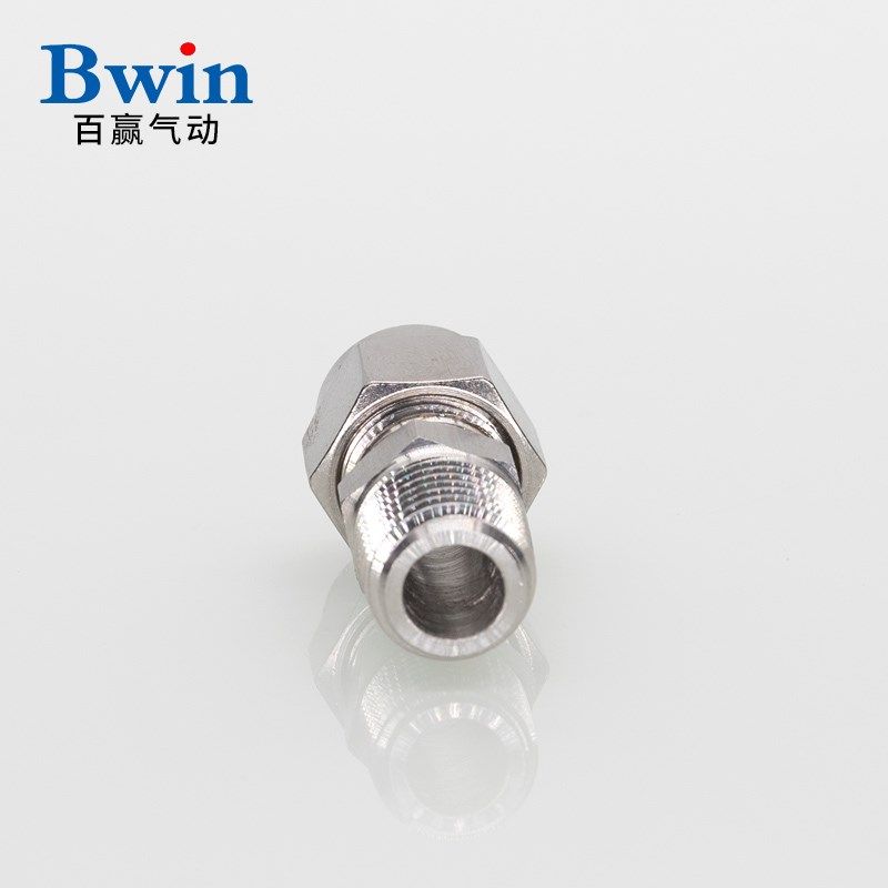 304不锈钢快插PU气管螺纹直通卡套快拧接头BKT-PC4/6/8/10/12气动