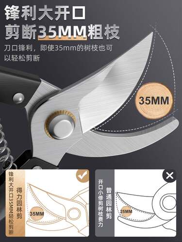 日本进口sk5园林剪刀修枝剪花剪树枝果树园艺专用花卉剪省力剪子