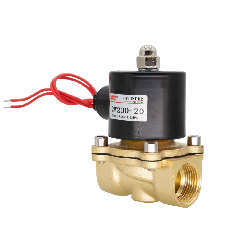 全纯铜常闭电磁阀2W025-08 AC220V DC24V 12V2分4分6分1寸水阀